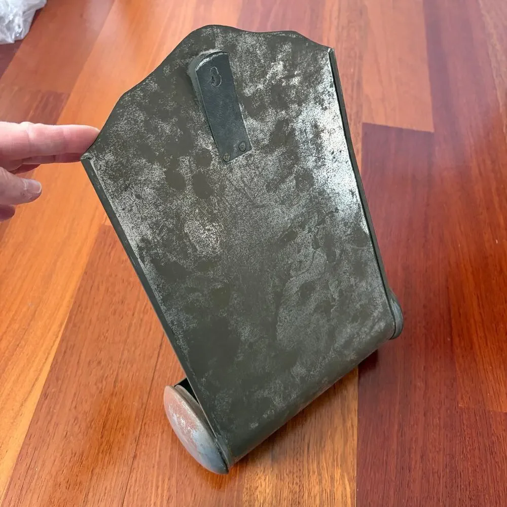 Vintage Metal Match Holder Wall Mount Fireplace Rustic Farmhouse Decor